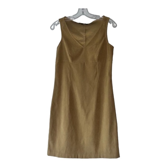 Tan Late 90s / y2k Mini Dress - Picture 1 of 8